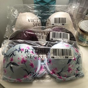 3 Brand New Victoria’s Secret PINK Bra’s